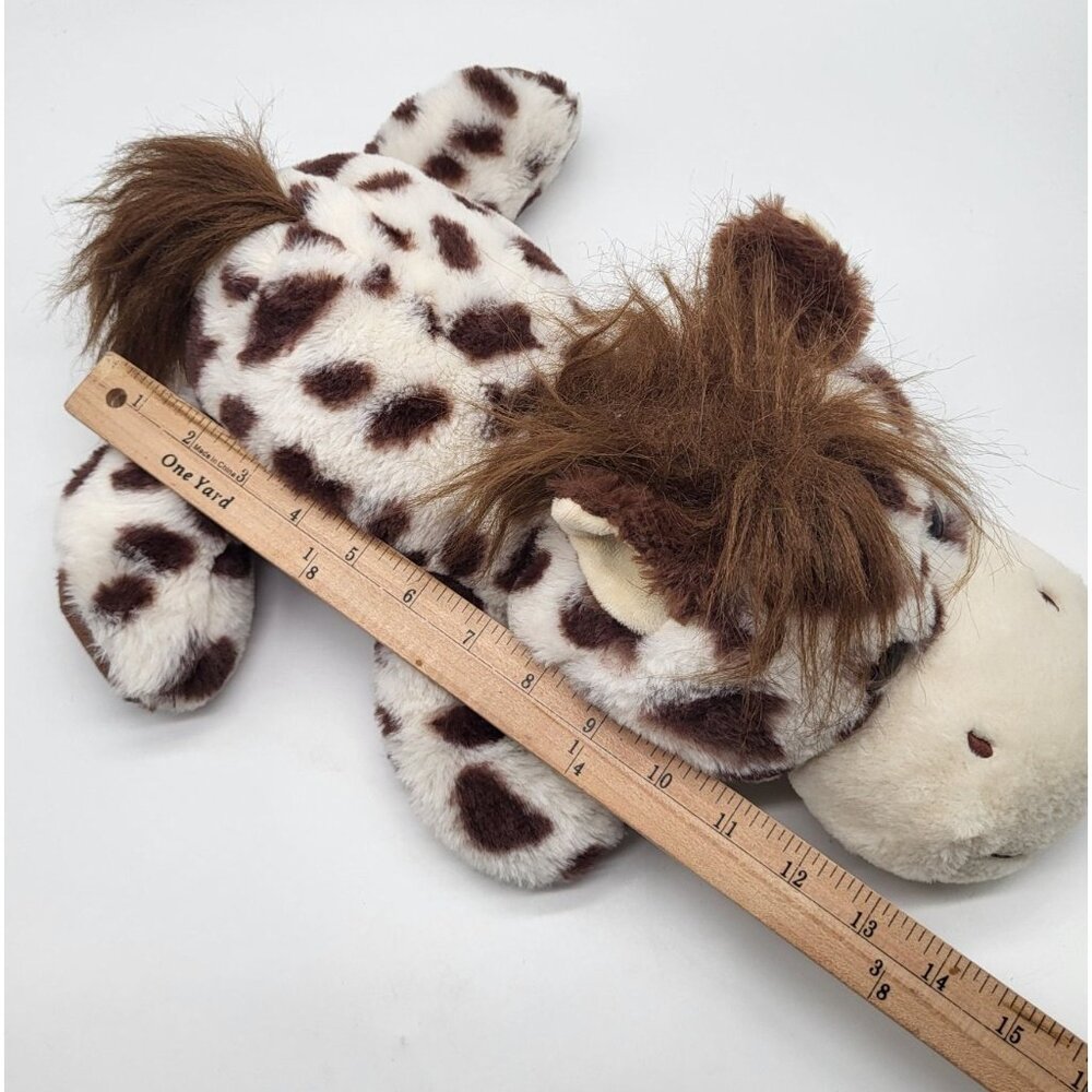 Floppy Lying Brown & White Spotted Horse Cuddle Plush Stuffed Animal - Picture 10 of 10